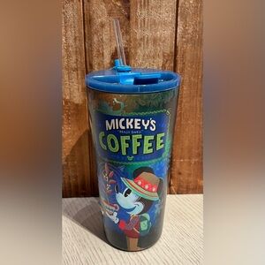 Disney Parks Mickey's Swell Coffee Travel Tumbler with Straw Stainless 2025 NEW